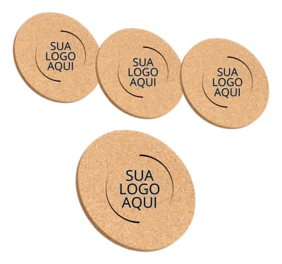 Porta copos cortiça ´personalizado